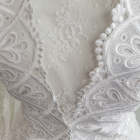 Jessica Mcclintock Gunne Sax Vintage Wedding Dress - Picture 5 of 16